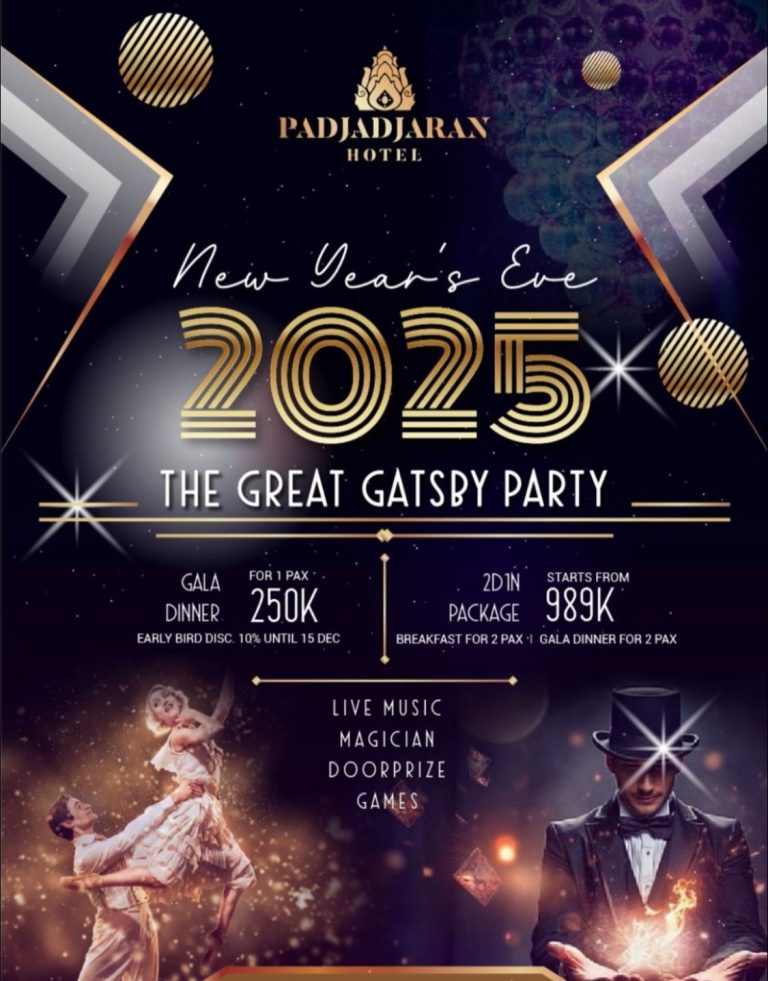 Rayakan Tahun Baru di Padjadjaran Hotel Bogor dengan Tema The Great Gatsby Party