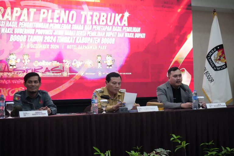 Pj Bupati Bogor Minta KPU untuk Lakukan Rapat Pleno Rekapitulasi Hasil Suara Pilkada 2024 Secara Profesional