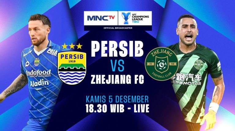 MNCTV Tayangkan Pertandingan AFC Champions League Two antara Persib Bandung vs Zhejiang FC