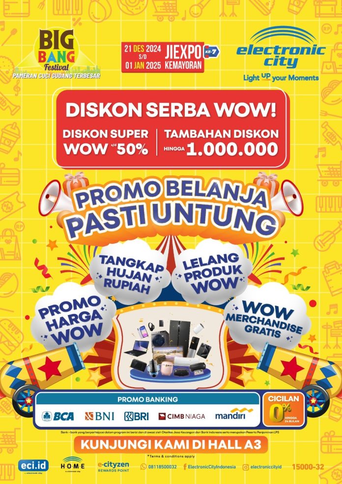 Electronic City Kembali Ramaikan Big Bang Festival 2024 dengan Berbagai Promo dan Aktivitas Menarik