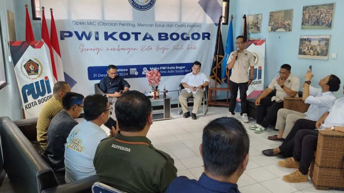 Open MiC di Kantor PWI, Pemkot-DPRD Kota Bogor Beberkan Capaian Kerja 2024