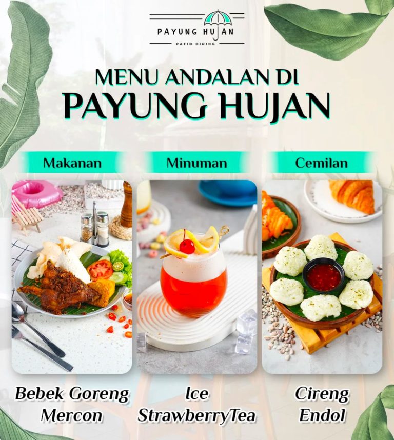 Payung Hujan Patio Dining Hadirkan Sensasi Kuliner dan Minuman Unik yang Menggugah Selera