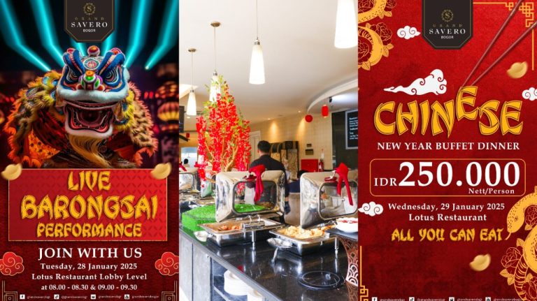 Gong Xi Fa Cai! Rayakan Tahun Baru Imlek dengan Buffet All You Can Eat dan Pertunjukan Barongsai di Grand Savero Bogor