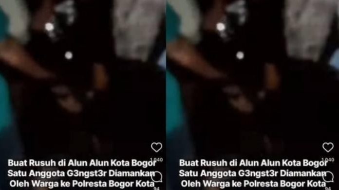 Mencekam! Warga Vs Gangster Pecah di Alun-alun Kota Bogor