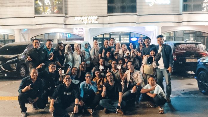 Pj Wali Kota Bogor Hery Antasari Berpamitan dengan PWI Kota Bogor di Max-Max Cafe