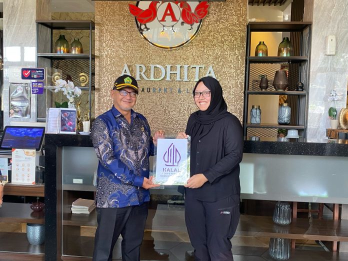 Ardhita Restaurant & Lounge Kantongi Sertifikat Halal dari Kemenag Kota Bogor