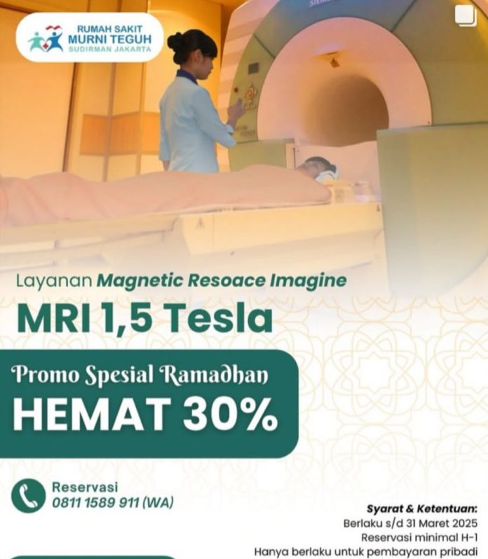 RS Murni Teguh Sudirman Jakarta Kasih Diskon 30% untuk Layanan MRI 1,5 Tesla Selama Ramadhan