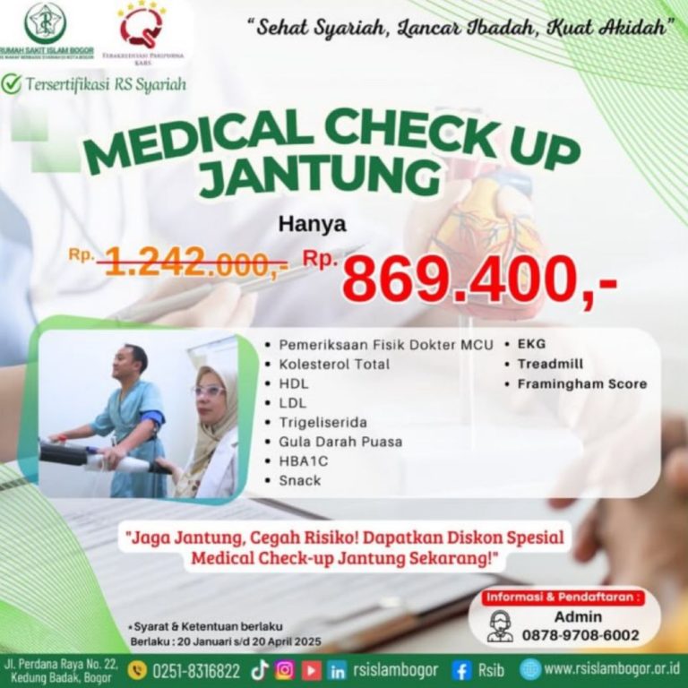 RS Islam Bogor Berikan Diskon Spesial untuk Medical Check Up Jantung