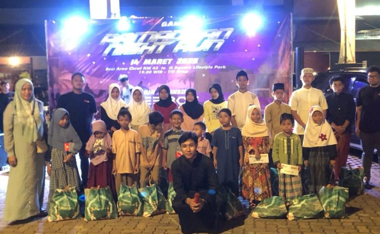 Komunitas Otomotif Deb Gank Gelar “Ramadhan Night Run” Beri Santunan Kepada Anak Yatim