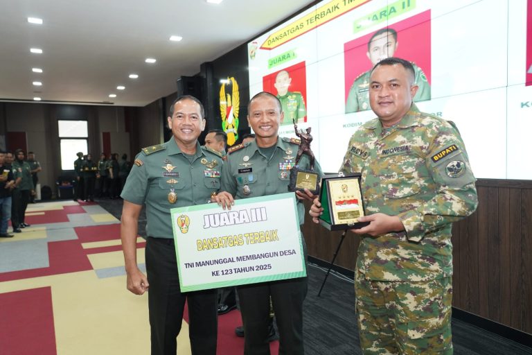 Bupati Bogor dan Dandim 0621 Raih Penghargaan atas Suksesnya TMMD ke-123 Tahun 2025