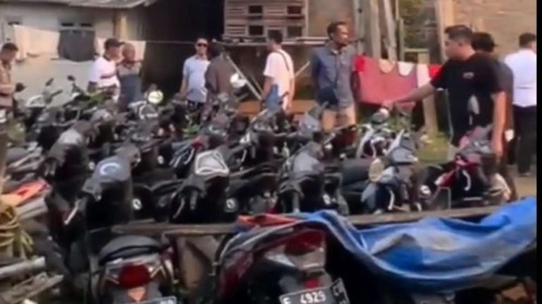 Polresta Bogor Kota Bongkar Gudang Motor Hasil Tarikan Debt Collector Ilegal