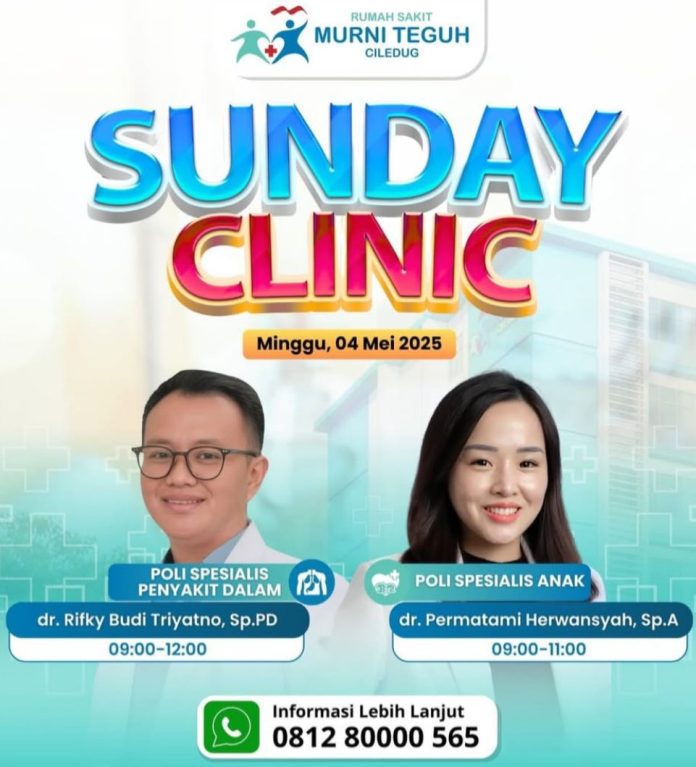 RS Murni Teguh Ciledug Buka Layanan Sunday Clinic, Ini Jadwalnya!