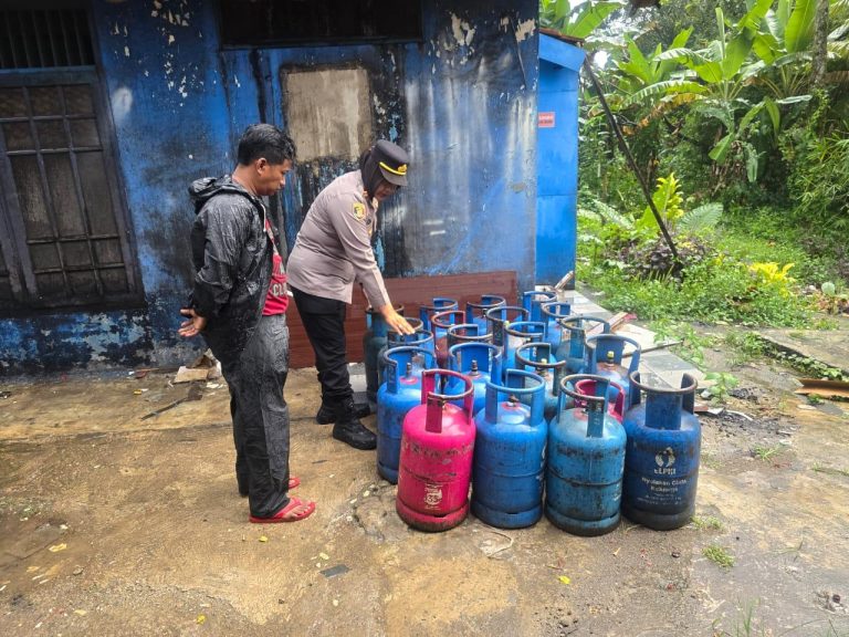 Baru Seminggu Bertugas, Kapolsek Dramaga Gerebek Lokasi Pengoplosan Gas Ilegal