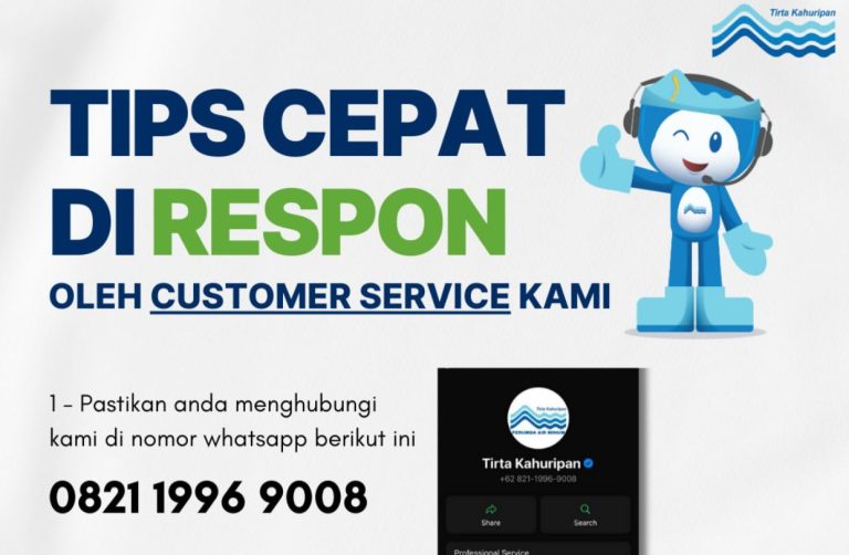 Perumda Air Minum Tirta Kahuripan Kabupaten Bogor Beri Tips Cepat Direspons oleh Customer Service