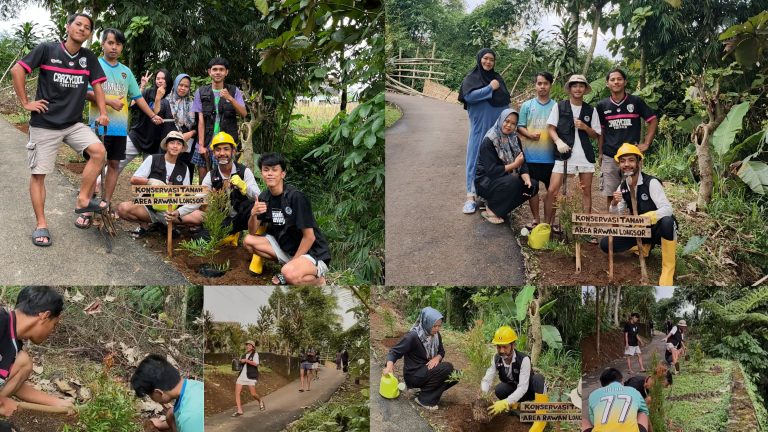 Sadarkan Pemerintah dan Masyarakat Pemuda Cibedug Comflex Adakan Aksi Tanam Pohon Konservasi Tanah di Area Rawan Longsor