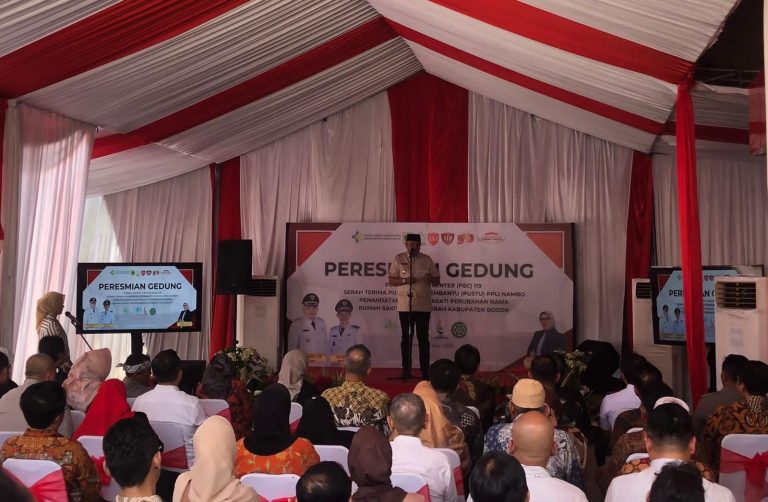 Resmikan Gedung PSC 119, Bupati Rudy Susmanto Tingkatkan Sistem Pelayanan Kesehatan untuk Masyarakat Kabupaten Bogor