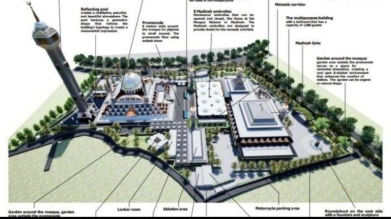 Intip Desain Masjid Raya Pakansari Bogor Rp 122 Miliar yang Dilengkapi Kiswah dan Ornamen Ka’bah dari Makkah