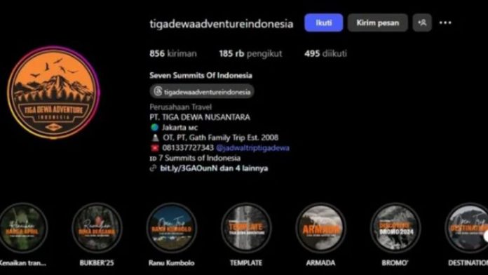 Fakta Lengkap Kasus Booking Lahan Gunung, dan Siapa Pemilik Tiga Dewa Adventure