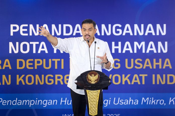 Kementerian UMKM dan Kongres Advokat Indonesia Kerja Sama Pendampingan Hukum bagi UMKM