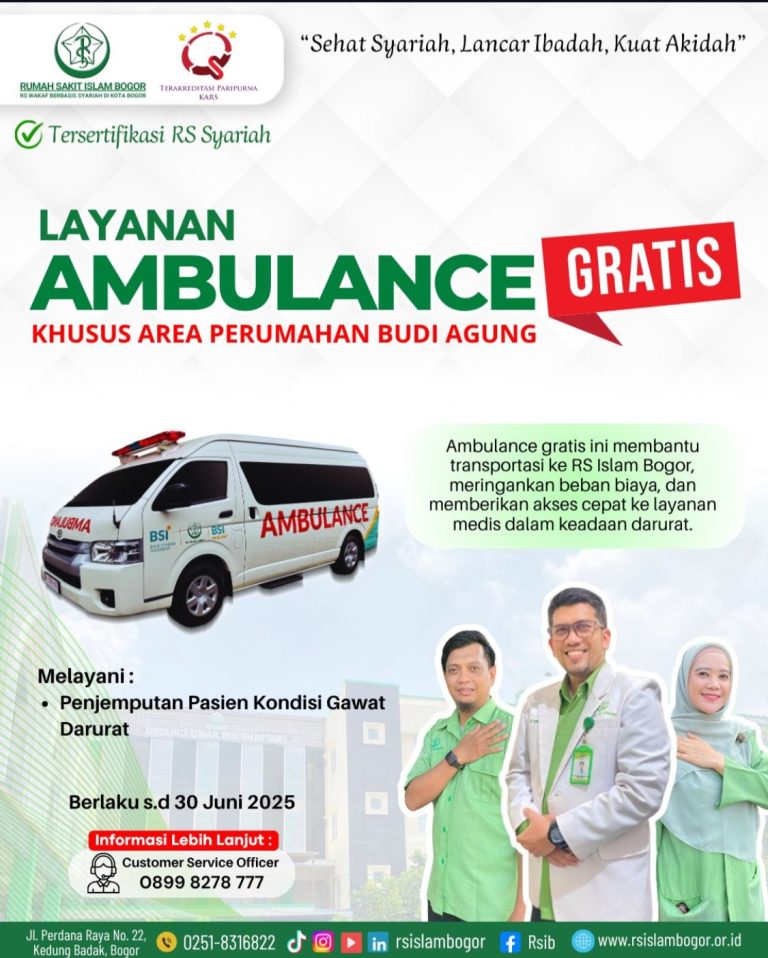 RS Islam Bogor Sediakan Ambulans Gratis untuk Warga Budi Agung