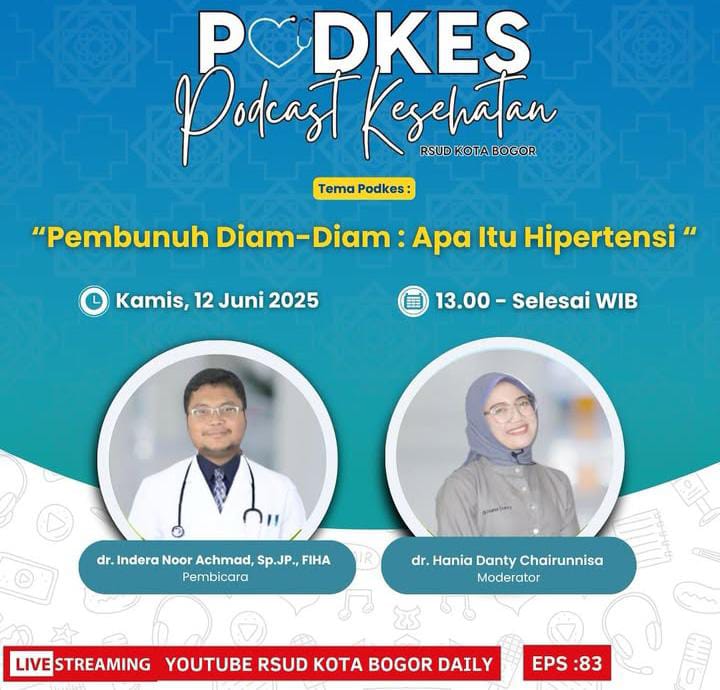 RSUD Kota Bogor Gelar Podcast Kesehatan, Bahas Soal Hipertensi