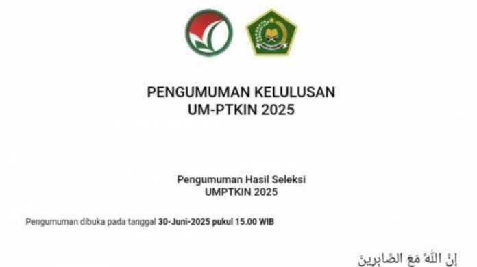 Pengumuman Hasil UMPTKIN 2025 Resmi Dirilis, Ini Cara Cek dan Link Resminya