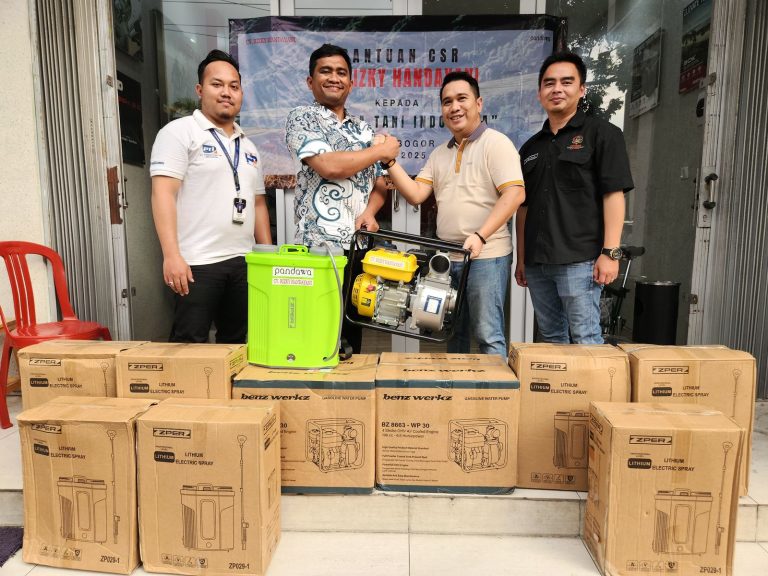 Tingkatkan Ketahanan Pangan, Pemuda Tani Kota Bogor CSR dengan CV Rizky Handayani