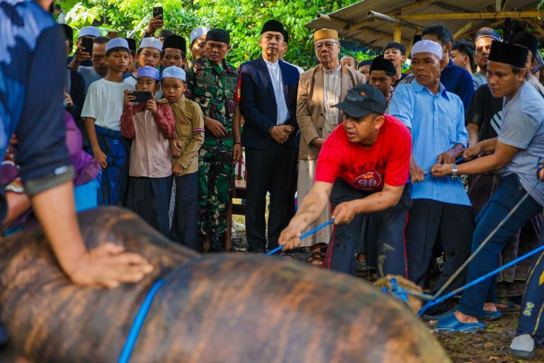 Dedie Rachim Saksikan Penyembelihan Hewan Kurban dari Presiden Prabowo
