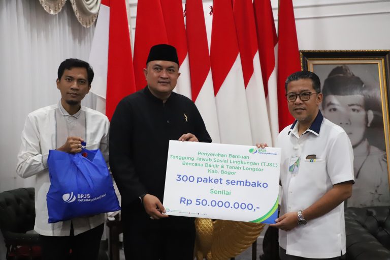 Rudy Susmanto Apresiasi Peran BPJS Ketenagakerjaan Bantu Korban Bencana di Kabupaten Bogor