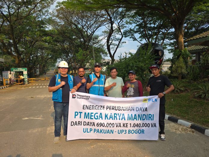Dukungan Nyata Terhadap Sektor Industri, PLN UP3 Bogor Realisasikan Penambahan Daya 1.040 kVA PT. Mega Karya Mandiri