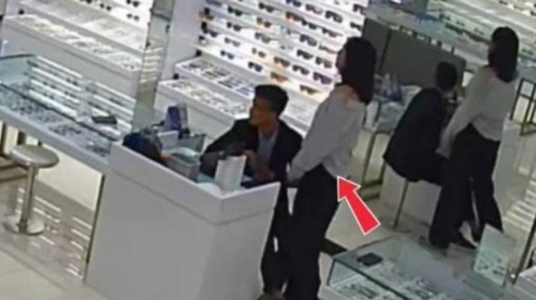 Pasutri Necis Ngutil Kacamata Mewah. Terekam CCTV, Tertangkap Polisi. Siapa Dia?