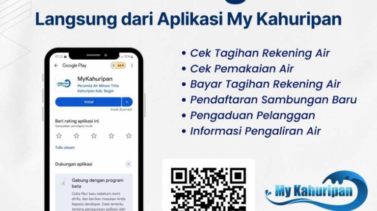 Perumda Air Minum Tirta Kahuripan Luncurkan Aplikasi “My Kahuripan”: Cek Tagihan Air, dan Diskon Sambungan Baru