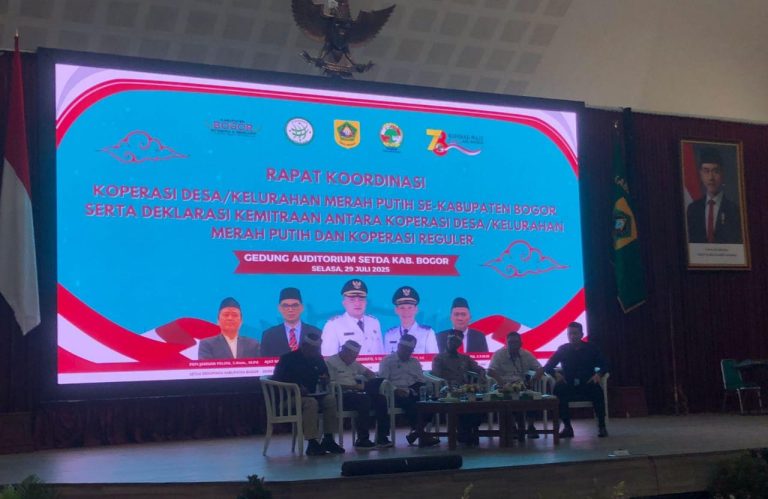 Sukseskan Program Presiden Prabowo, Pemkab Bogor Beri Arahan Kepada Seluruh Ketua Koperasi Desa Merah Putih