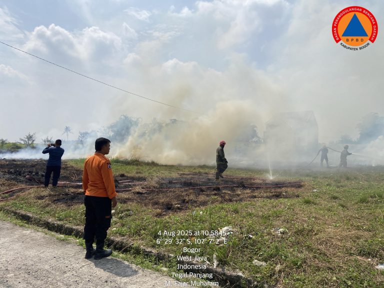 400 Meter Lahan di Cariu Bogor Hangus Terbakar, BPBD Berhasil Padamkan