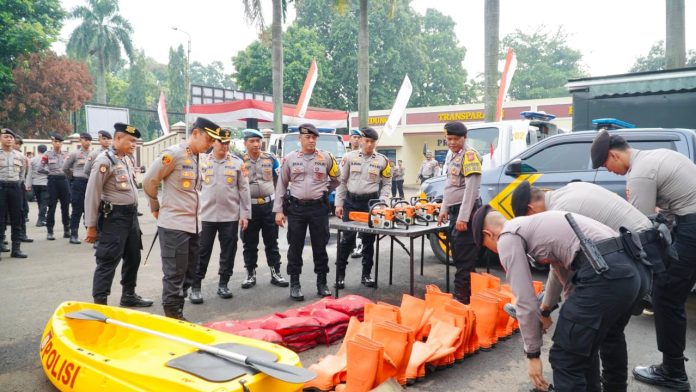 Polres Bogor Pastikan Kesiapan Peralatan Penanggulangan Bencana