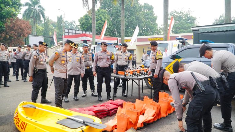 Polres Bogor Pastikan Kesiapan Peralatan Penanggulangan Bencana