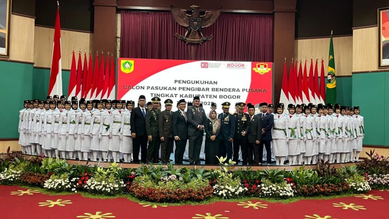 60 Putra Putri Terbaik Kabupaten Bogor Dikukuhkan Jadi Anggota Paskibraka Tahun 2025 