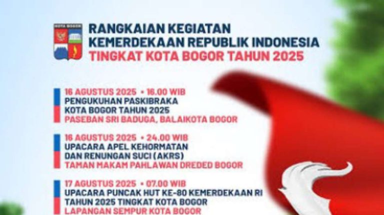 Rangkaian Acara HUT ke-80 RI di Kota Bogor,