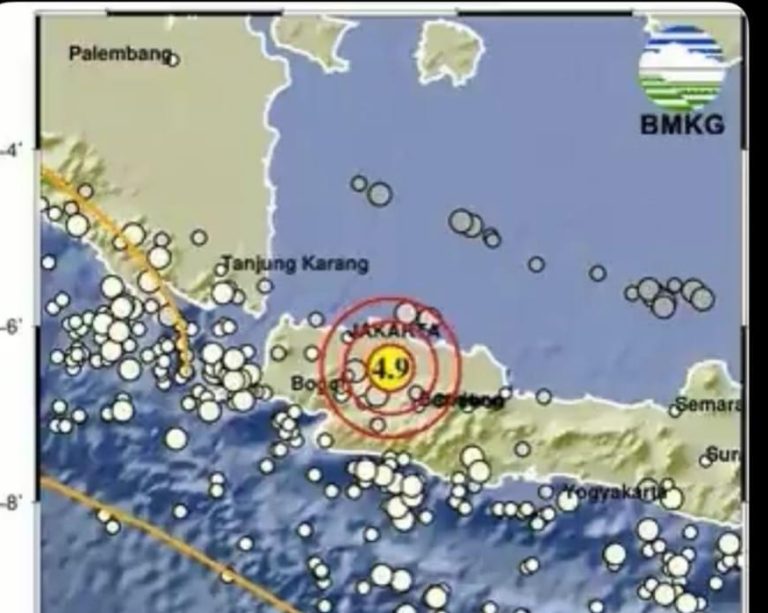 Gempa 4,9 M Guncang Bekasi Terasa Hingga ke Kabupaten Bogor, BPBD Himbau Masyarakat Waspada 
