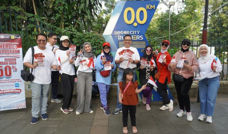 PLN UP3 Bogor Sosialisasikan Promo Tambah Daya “Gebyar Kemerdekaan 50%” di Kawasan Kebun Raya Bogor