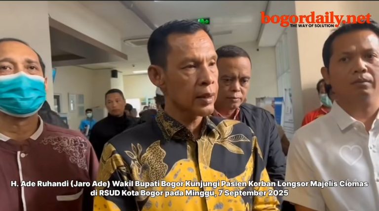Jaro Ade Pastikan Pemkab Bogor Tanggung Biaya Pengobatan Korban Majelis Ambruk di Ciomas