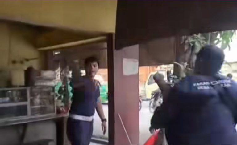 Kesal Banyak Truk Tambang Yang Melintas, Sejumlah Warga Tangerang Geruduk Petugas Dishub Kabupaten Bogor di Parungpanjang