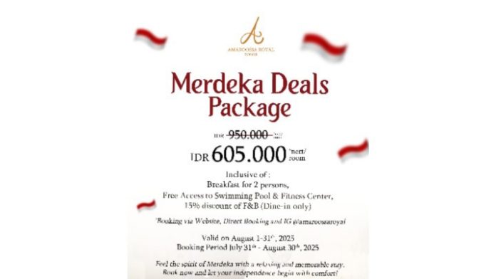 The Amaroossa Royal Bogor Hadirkan Promo Spesial Kemerdekaan Selama Bulan Agustus
