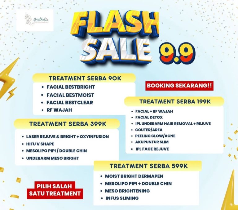 Besthetic Clinic Bogor Hadirkan Flash Sale 9.9, Treatment Mulai Rp 90 Ribu