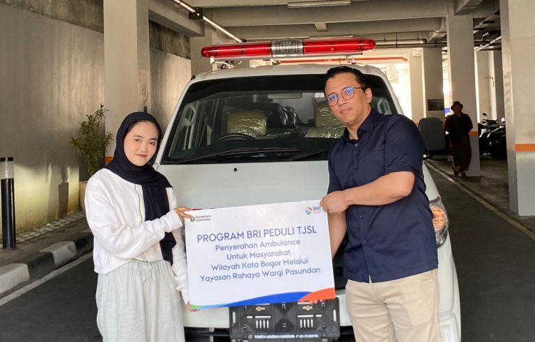 BRI Serahkan Ambulans untuk Yayasan Rahaya Wargi Pasundan, Permudah Akses Layanan Darurat Warga Bogor