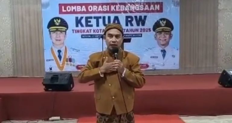 Ketua RW 07 Pasirkuda Juara Lomba Orasi Kebangsaan Tingkat Kota Bogor