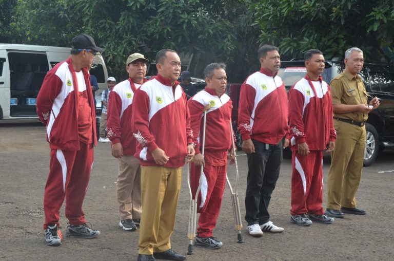 Kadispora Lepas Kontingen Kabupaten Bogor Menuju Peparpeda IV Jabar 2025