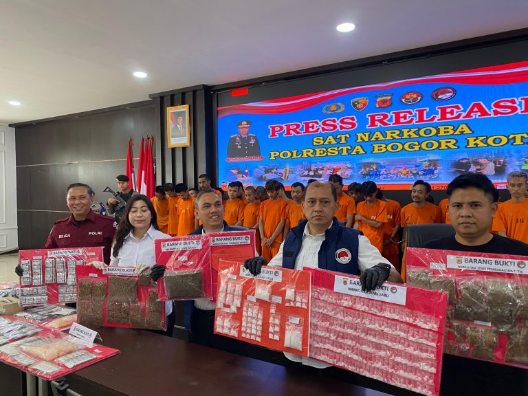 Selama September 2025 Satres Narkoba Polresta Bogor Kota Ungkap 28 Kasus Narkoba, 33 Tersangka Diamankan