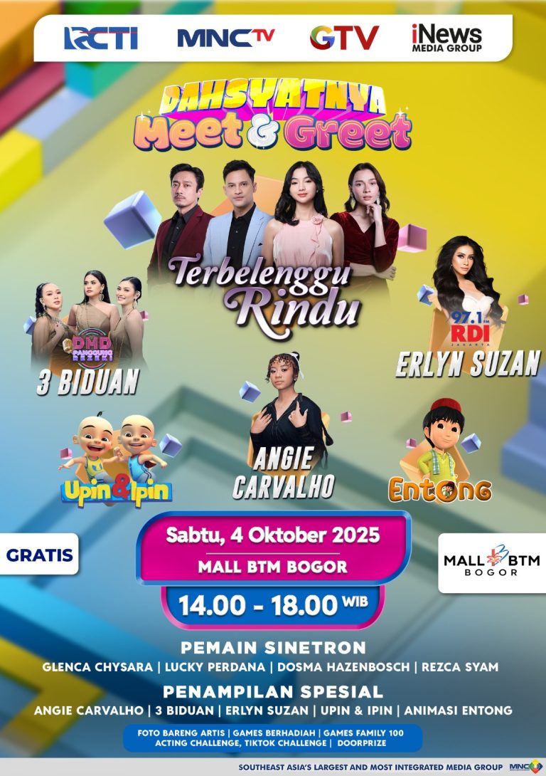 Mas Biru, Amira hingga Bianca Akan Menyapa Masyarakat Bogor di Dahsyatnya Meet and Greet Terbelenggu Rindu