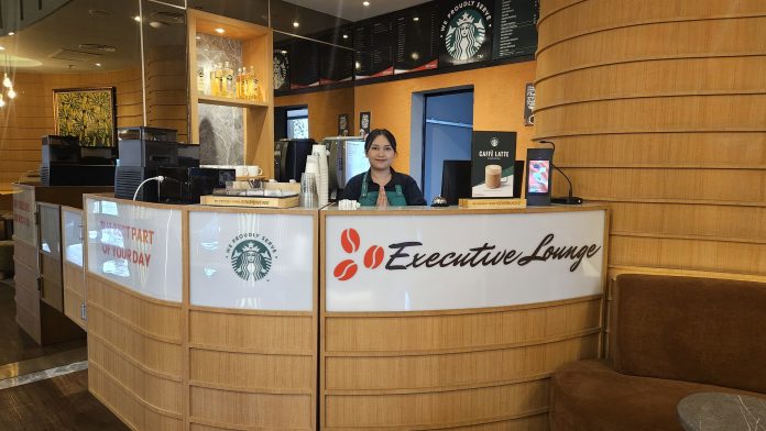 Grand Opening We Proudly Serve Starbucks® at Executive Lounge BiglandOtel Sentul